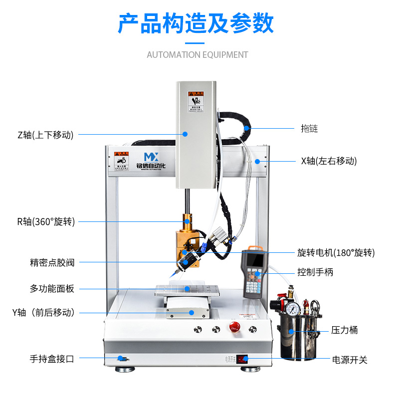 五轴旋转自动点胶机