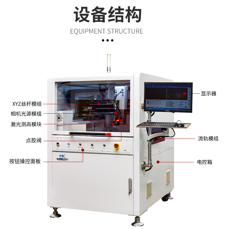 单轨在线式高速点胶机